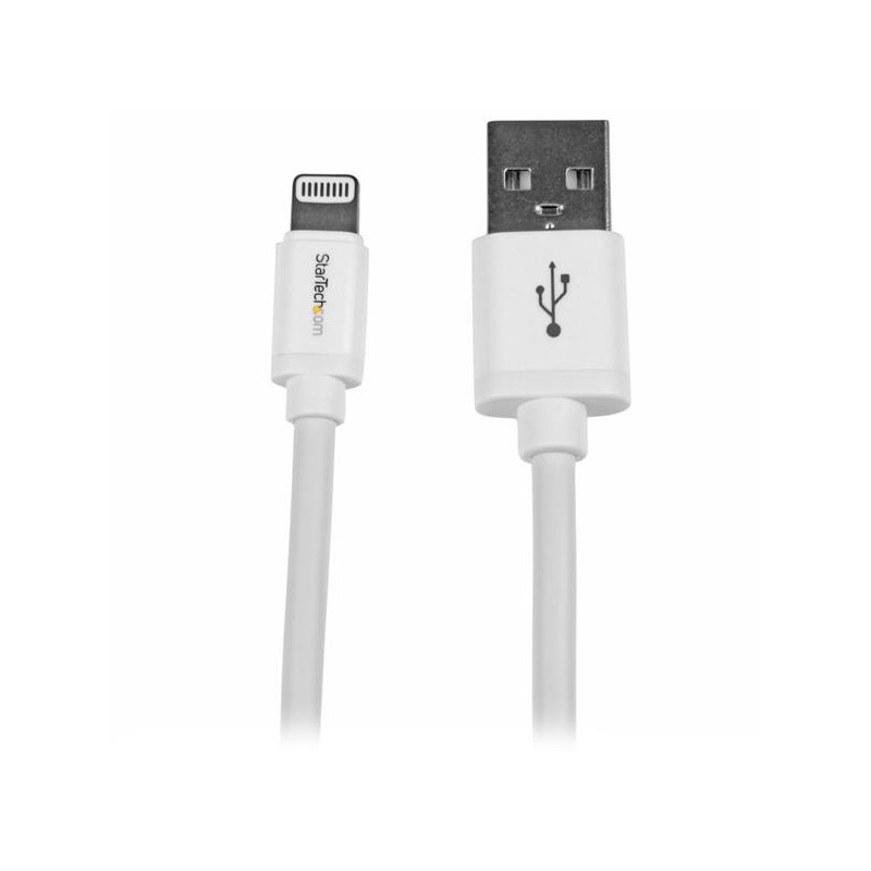 StarTech.com Cavo lungo connettore lightning a 8 pin Apple bianco da 2 m a USB per iPhone / iPod / iPad