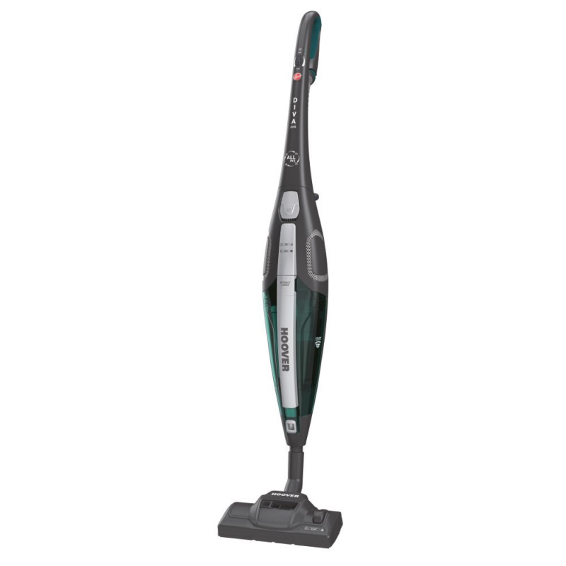 Hoover Diva DVE02BL 011 Aspirapolvere elettrica AC Secco EPA Senza sacchetto 0,8 L 750 W Nero, Turchese