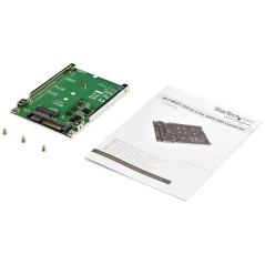 StarTech.com Adattatore da SSD M.2 SATA a SATA da 2,5", convertitore da M.2 NGFF a SATA, altezza 7 mm, adattatore per unità