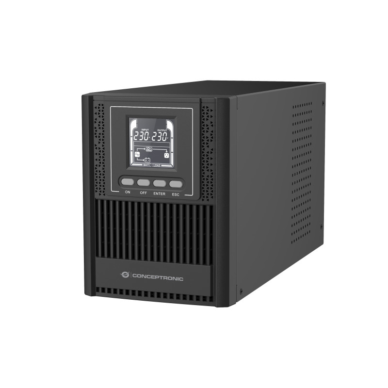 Conceptronic ZEUS52ES1K gruppo di continuità (UPS) Doppia conversione (online) 1 kVA 900 W 3 presa(e) AC