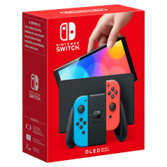 Nintendo Switch (modello Oled) Rosso neon/Blu neon, schermo 7 pollici