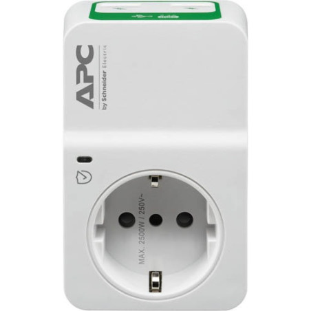 APC PM1WU2-IT protezione da sovraccarico Bianco 1 presa(e) AC 230 V