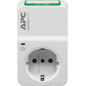 APC PM1WU2-IT protezione da sovraccarico Bianco 1 presa(e) AC 230 V