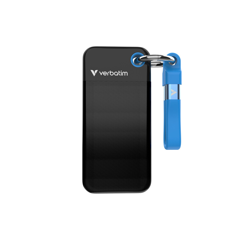 Verbatim Pocket SSD 1 TB USB tipo-C 3.2 Gen 2 (3.1 Gen 2) Nero, Blu