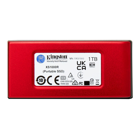 Kingston Technology 1TB SSD esterno XS1000 USB 3.2 Gen 2, Rosso