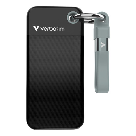 Verbatim Pocket SSD 1 TB USB tipo-C 3.2 Gen 2 (3.1 Gen 2) Nero, Grigio