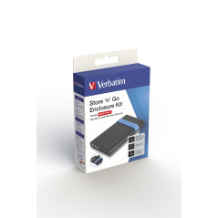 Verbatim Store'N'Go Enclosure Kit Box esterno HDD SSD Nero, Blu 2.5"