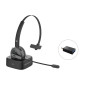 Conceptronic POLONA03BD cuffia e auricolare Wireless A Padiglione Ufficio Bluetooth Base di ricarica Nero