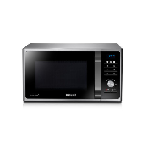 Samsung MG23F301TCS forno a microonde Nero, Argento Microonde con grill Superficie piana 23 L 800 W