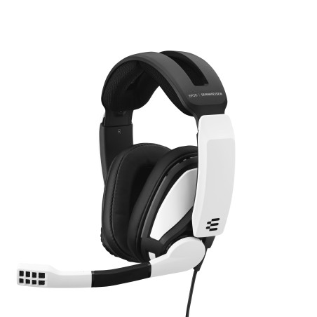 EPOS | SENNHEISER GSP 301 Auricolare Cablato A Padiglione Gaming Nero, Bianco