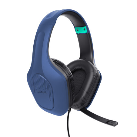 Trust GXT 415B Zirox Auricolare Cablato A Padiglione Gaming Blu