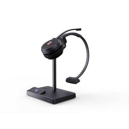 Yealink WH62 Mono Teams Auricolare Wireless A Padiglione Ufficio Micro-USB Base di ricarica Nero