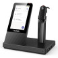 Yealink WH67 Teams Auricolare Wireless A clip, A Padiglione, Passanuca Ufficio Bluetooth Base di ricarica Nero