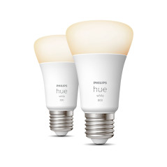 Philips Hue White 2 Lampadine Smart E27 60 W