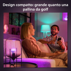 Philips Hue White and Color ambiance Sferetta - lampadina connessa E14