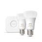 Philips Hue White and Color ambiance Starter Kit Bridge + 2 Lampadine Smart E27 75W