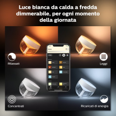 Philips Hue White and Color ambiance IRIS Lampada Smart da Tavolo Rame