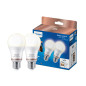 Philips Hue LED Lampadina Smart Dimmerabile Luce Bianca Calda Attacco E27 60W Goccia 2Pezzi