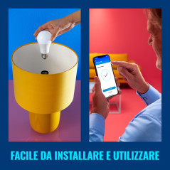 Philips Hue LED Lampadina Smart Dimmerabile Luce Bianca Calda Attacco E27 60W Goccia 2Pezzi