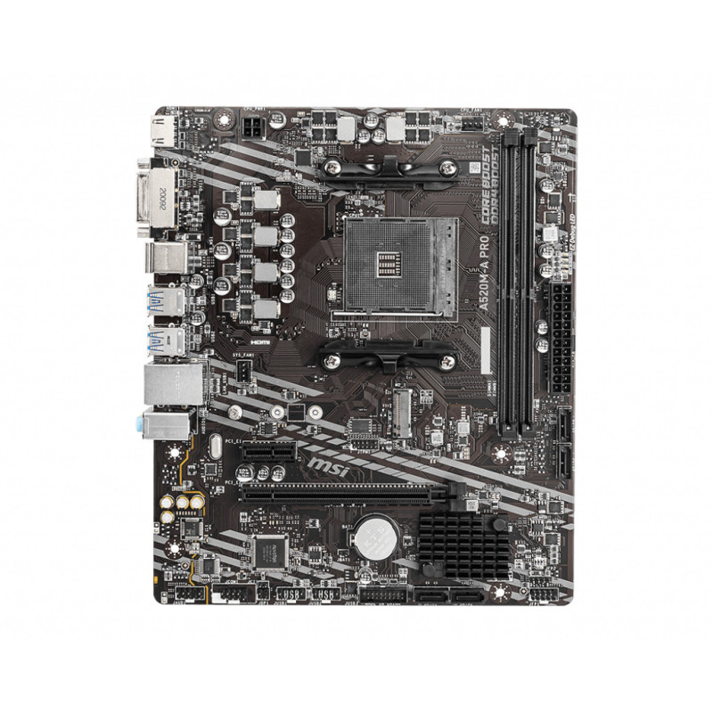 MSI A520M-A PRO scheda madre AMD A520 Socket AM4 micro ATX