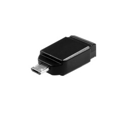 Verbatim Nano - Memoria USB da 16 GB con Adattatore Micro USB - Nero