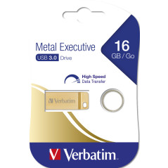 Verbatim Metal Executive - Memoria USB 3.0 da 16 GB - Oro