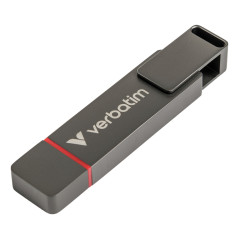 Verbatim Dual QuickStick unità flash USB 256 GB USB Type-A   USB Type-C 3.2 Gen 1 (3.1 Gen 1) Grigio