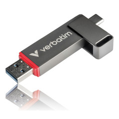 Verbatim Dual QuickStick unità flash USB 256 GB USB Type-A   USB Type-C 3.2 Gen 1 (3.1 Gen 1) Grigio