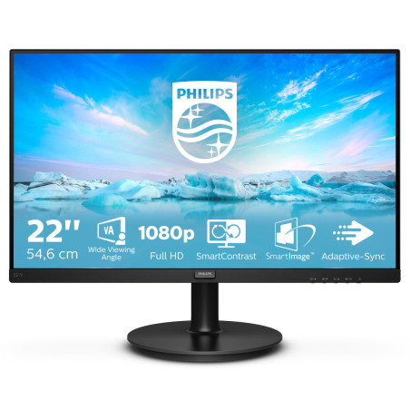 Philips V Line 221V8A/00 LED display 54,6 cm (21.5") 1920 x 1080 Pixel Full HD Nero