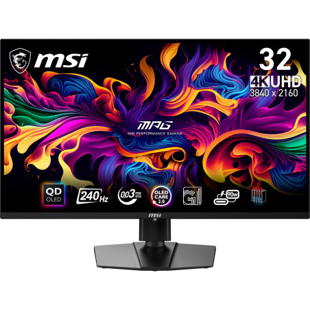 MSI MPG 321URX QD-OLED Monitor PC 80 cm (31.5") 3840 x 2160 Pixel 4K Ultra HD Nero