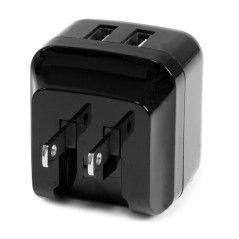 StarTech.com Caricabatterie da Muro a doppia porta x2 USB ad alta potenza ( 17W   3.4 Amp ) con prese da viaggio