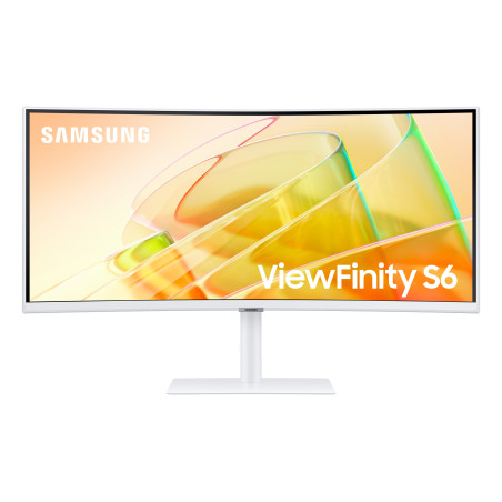 Samsung S65TC LED display 86,4 cm (34") 3440 x 1440 Pixel UltraWide Quad HD Bianco