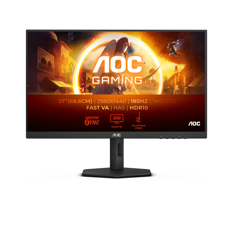 AOC G4 Q27G4XN Monitor PC 68,6 cm (27") 2560 x 1440 Pixel Quad HD LCD Nero, Grigio