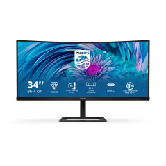 Philips E Line 346E2CUAE/00 Monitor PC 86,4 cm (34") 3440 x 1440 Pixel Wide Quad HD+ LCD Nero