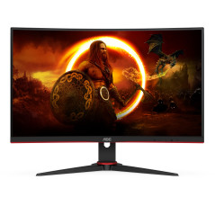 AOC G2 C24G2AE BK Monitor PC 59,9 cm (23.6") 1920 x 1080 Pixel Full HD LED Nero, Rosso