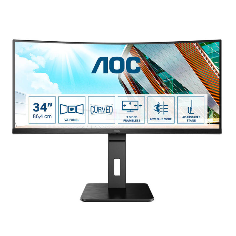 AOC P2 CU34P2A LED display 86,4 cm (34") 3440 x 1440 Pixel Quad HD Nero