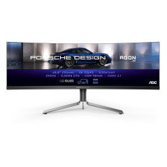 AOC Porsche PD49 LED display 124,5 cm (49") 5120 x 1440 Pixel DQHD QD-OLED Nero