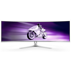 Philips Evnia 8000 49M2C8900 00 Monitor PC 124,2 cm (48.9") 5120 x 1440 Pixel Dual QHD QD-OLED Bianco