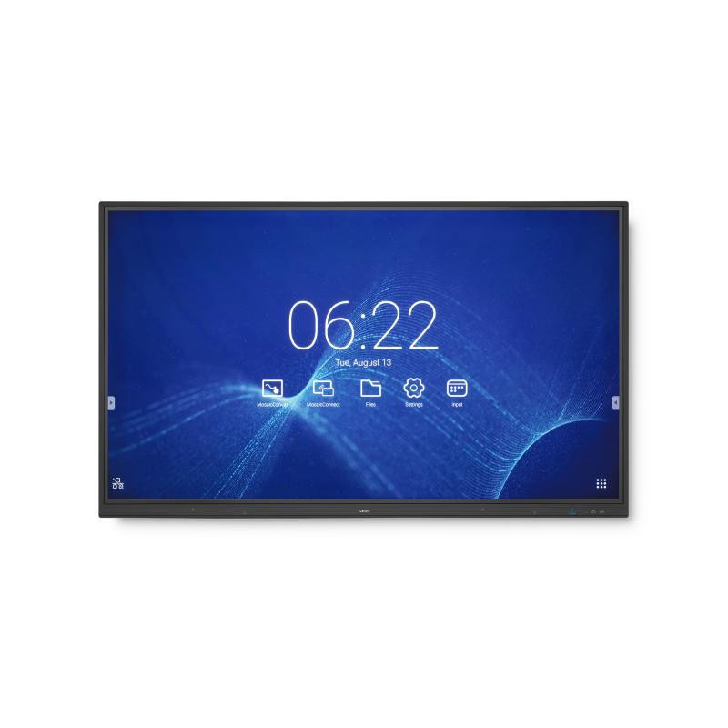 NEC MultiSync CB861Q Pannello piatto per segnaletica digitale 2,18 m (86") IPS 350 cd/m² 4K Ultra HD Nero Touch screen 12/7