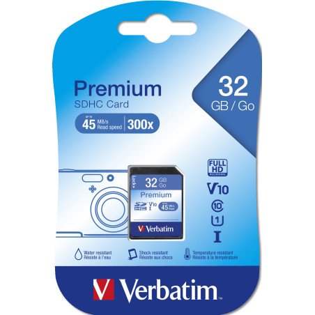 Verbatim Premium 32 GB SDHC Classe 10