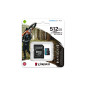 Kingston Technology Scheda microSDXC Canvas Go Plus 170R A2 U3 V30 da 512GB + adattatore