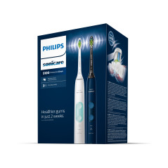 Philips Sonicare ProtectiveClean 5100 4500 series Spazzolini Elettrico Sonici, con custodia da viaggio, confezione da 1