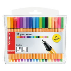 STABILO point 88 Mini penna tecnica Fine Multicolore 18 pz