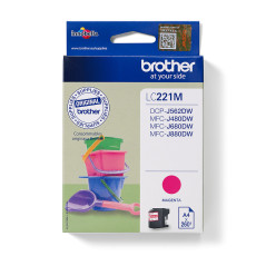 Brother LC221M cartuccia d'inchiostro 1 pz Originale Magenta