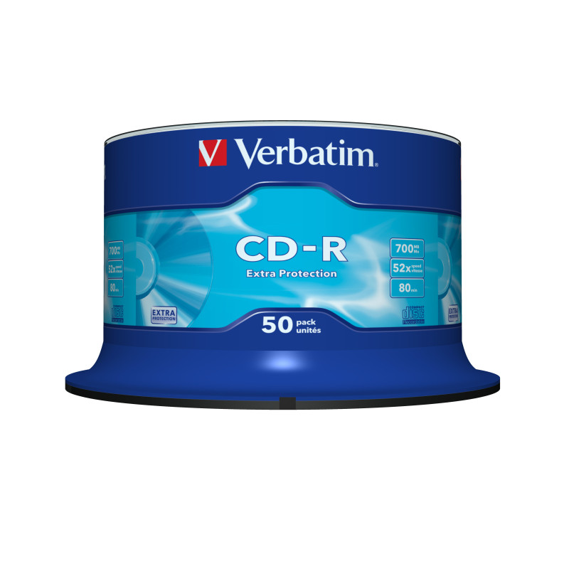 Verbatim CD-R Extra Protection 700 MB 52x 50 pz