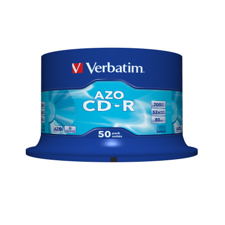 Verbatim CD-R AZO Crystal 700 MB 52x 50 pz