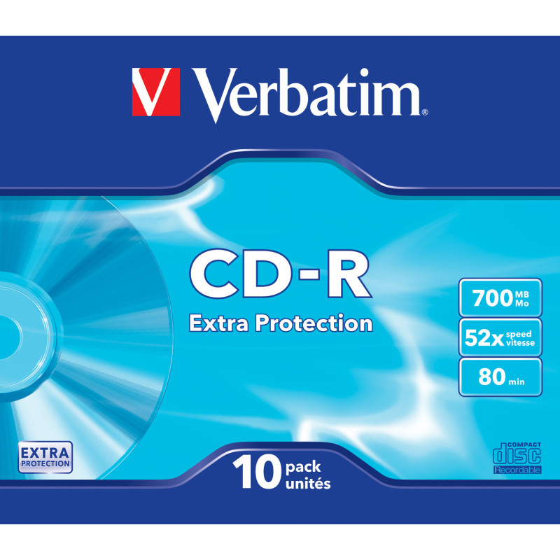 Verbatim CD-R Extra Protection 700 MB 52x 10 pz