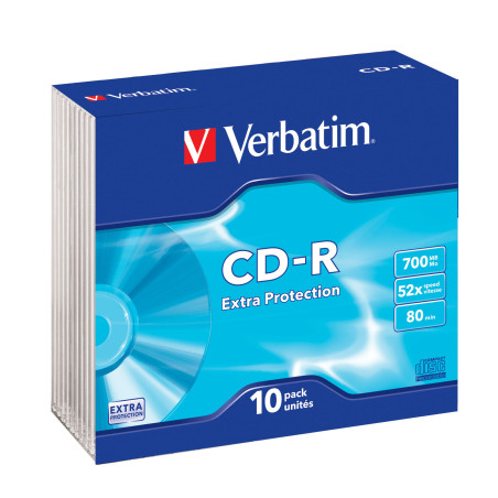 Verbatim CD-R Extra Protection 700 MB 52x 10 pz