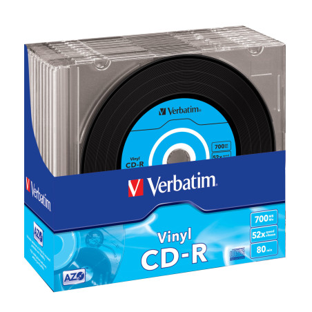 Verbatim CD-R AZO Data Vinyl 700 MB 52x 10 pz