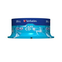 Verbatim CD-R AZO Crystal 700 MB 52x 25 pz